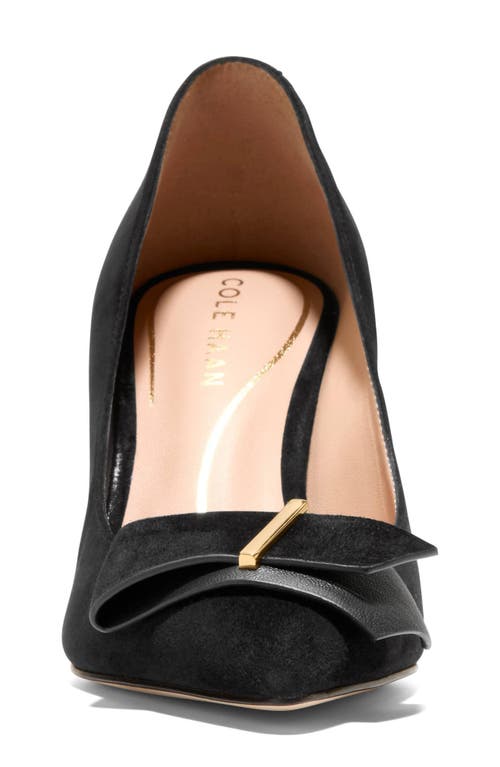 Cole Haan Felicia Bow Pointed Toe Pump In Black