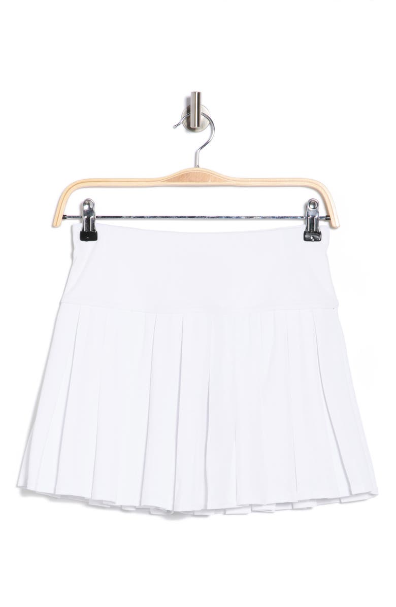 DKNY Court Piqué Pleated Tennis Skort, Main, color, White
