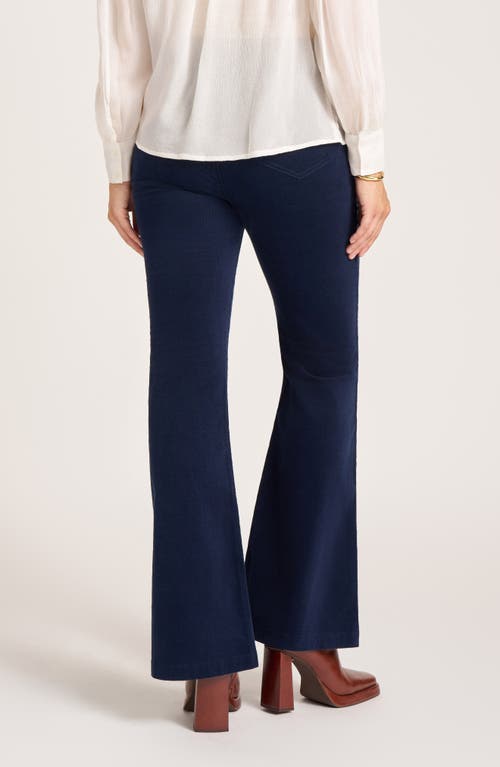 Matty M . Cosmo Flare Corduroy Pants In Blue