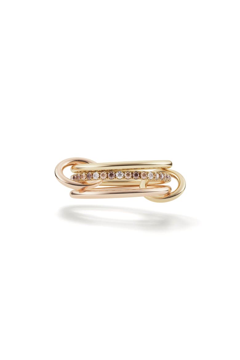 Sonny Linked Diamond Ring, Main, color, YELLOW GOLD