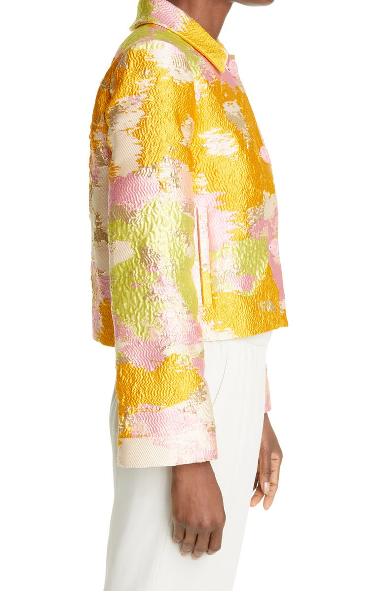 Stine Goya Kiana Distortion Organza Jacquard Jacket, Alternate, color,