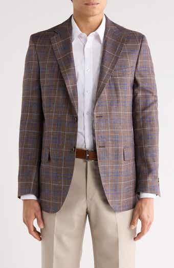 Peter Millar Plaid Wool Blend Sport Coat