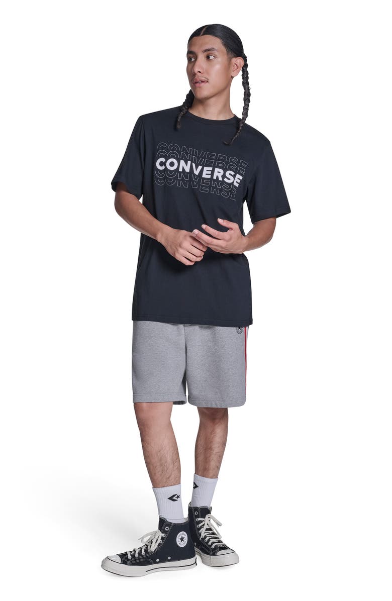 Converse Outlines T-Shirt, Alternate, color, Converse Black