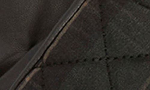 Barbour Darwen Quilted Tartan Touchscreen Gloves In Black