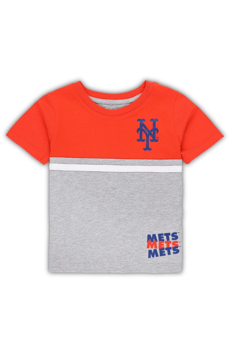 Outerstuff Toddler Royal/Orange New York Mets Batters Box T-Shirt & Pants Set, Alternate, color, 