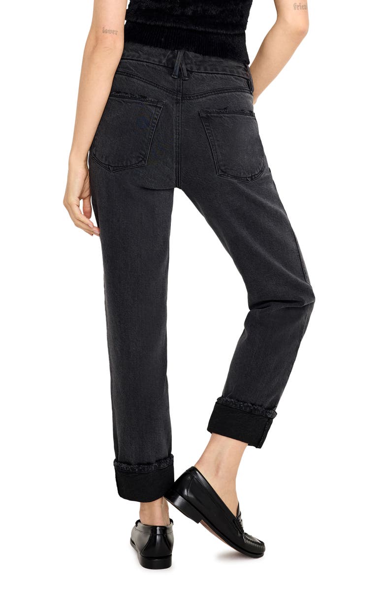 Good American Soft-Tech Relaxed Fit Jeans, Alternate, color, Black321