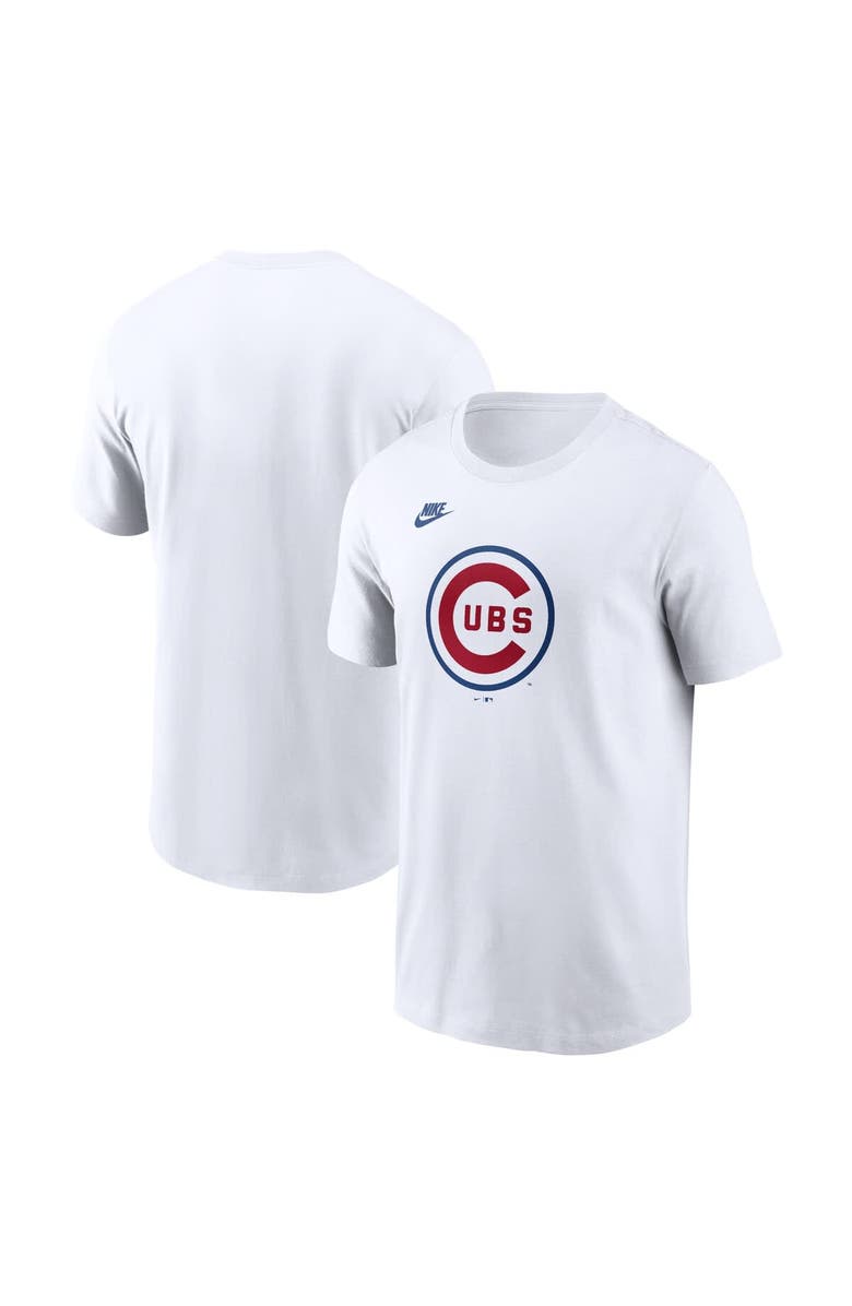 Nike Men's Nike White Chicago Cubs Cooperstown Collection Logo T-Shirt, Main, color, White