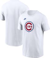 Nike Men's Nike White Chicago Cubs Cooperstown Collection Logo T-Shirt
