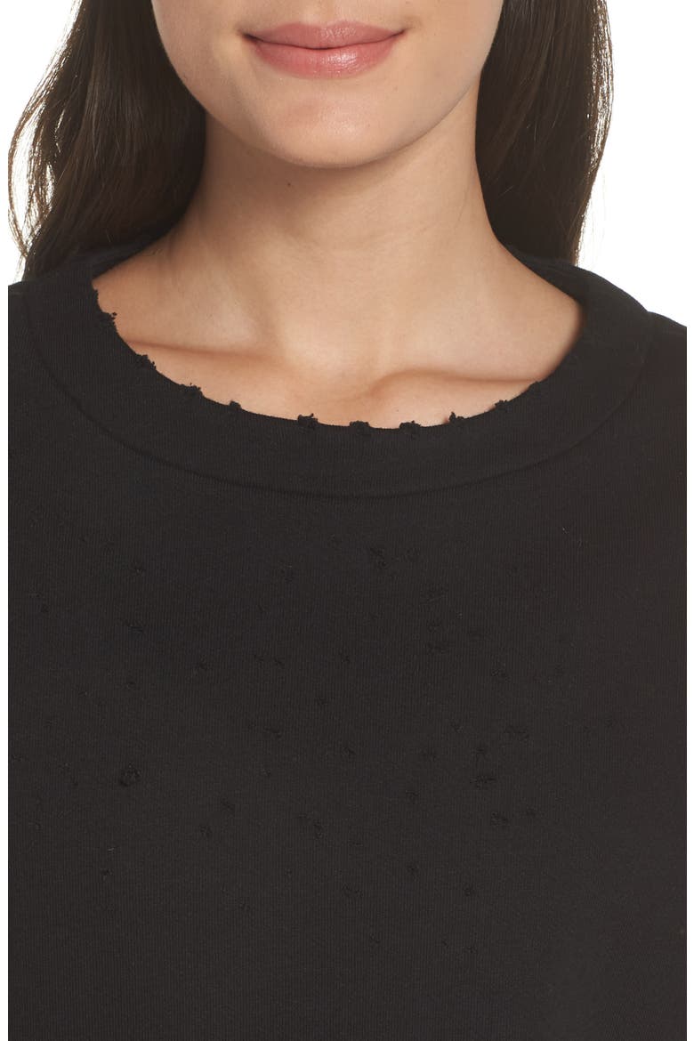 Fierce Crew Pullover, Alternate, color, BLACK