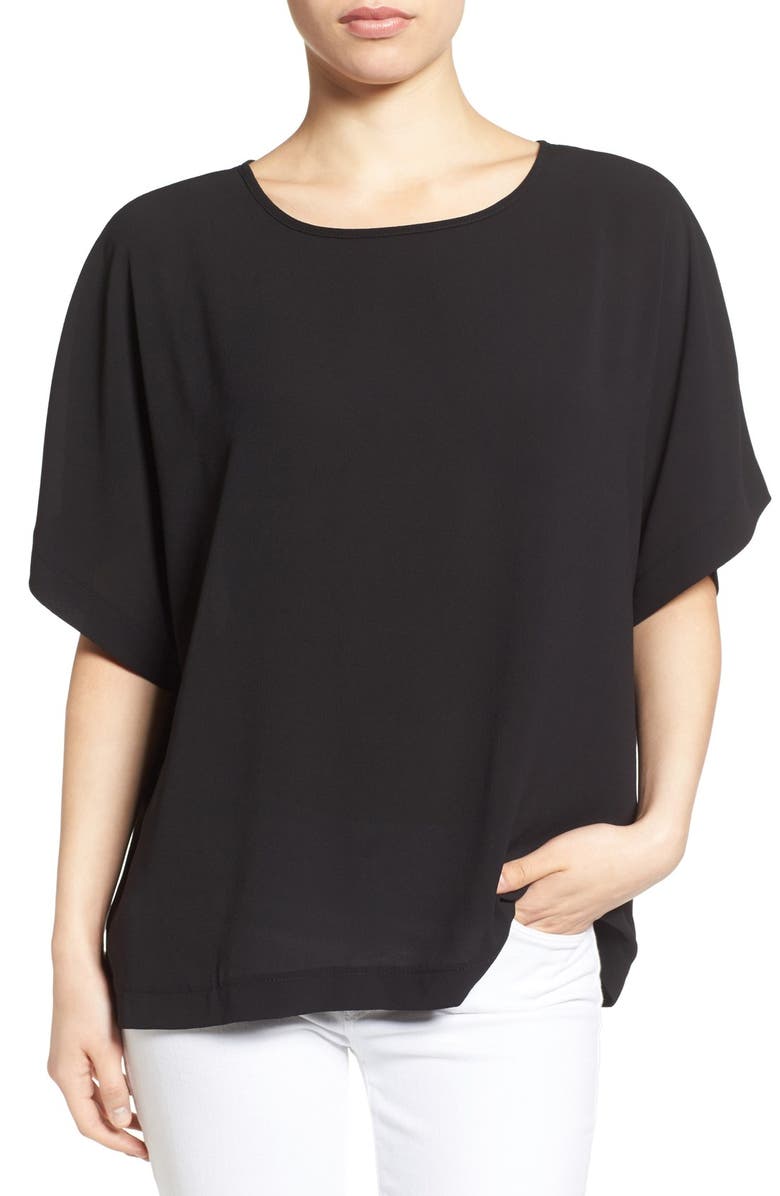 Bobeau Elbow Sleeve Top, Main, color, 