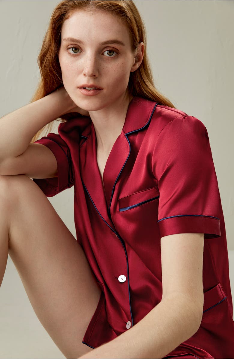 Lilysilk 22 Momme Summer Short Silk Pajama Set, Alternate, color,