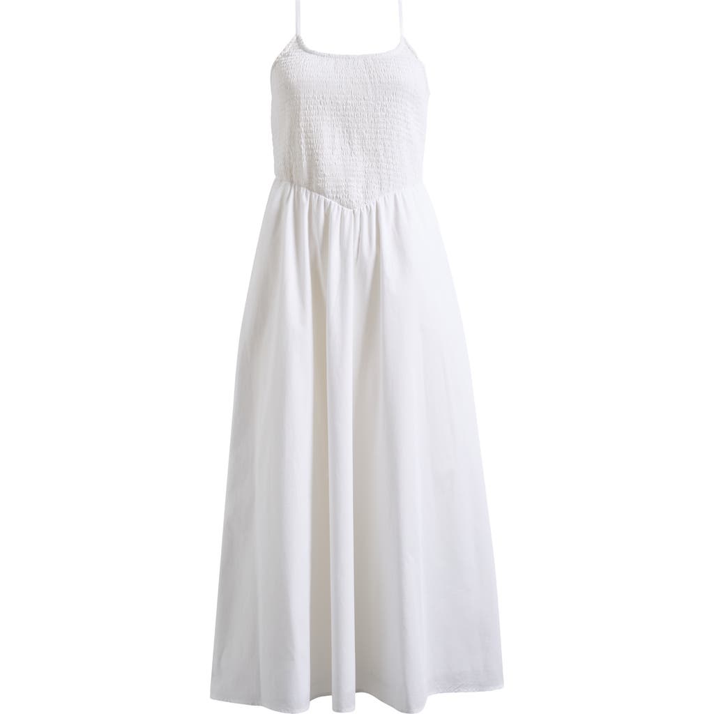 Halogenr Halogen(r) Smocked Cotton Maxi Sundress