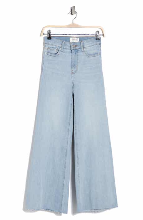 FRAME Palazzo Crop Cutoff Jeans