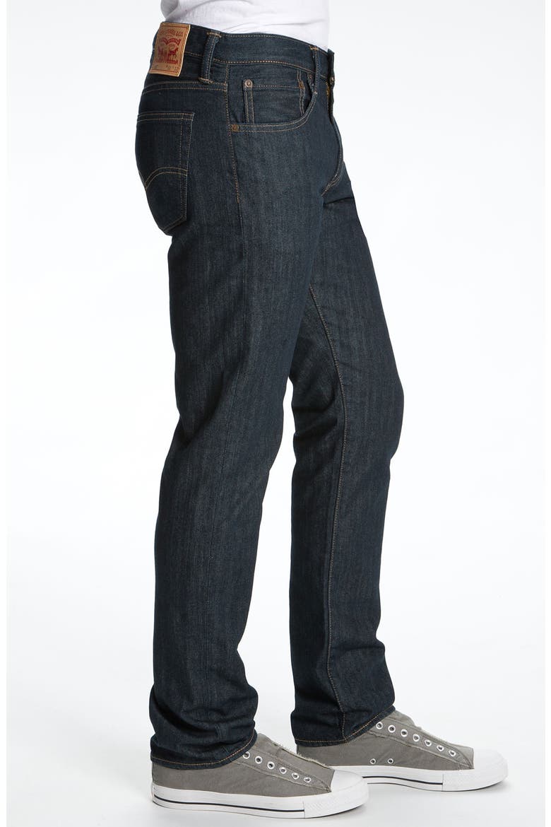 Levi's® '513™' Slim Straight Leg Jeans, Alternate, color, RUMPLED RIGID