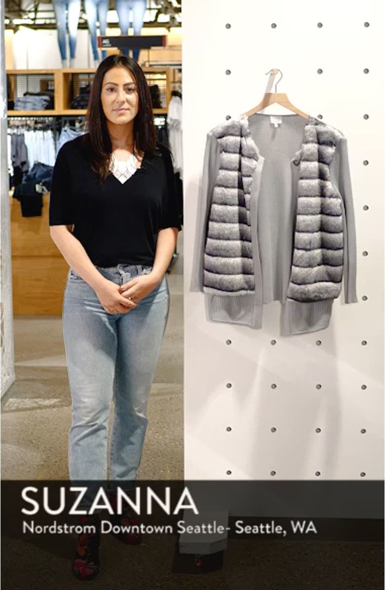 Faux Fur Front Knit Jacket, sales video thumbnail