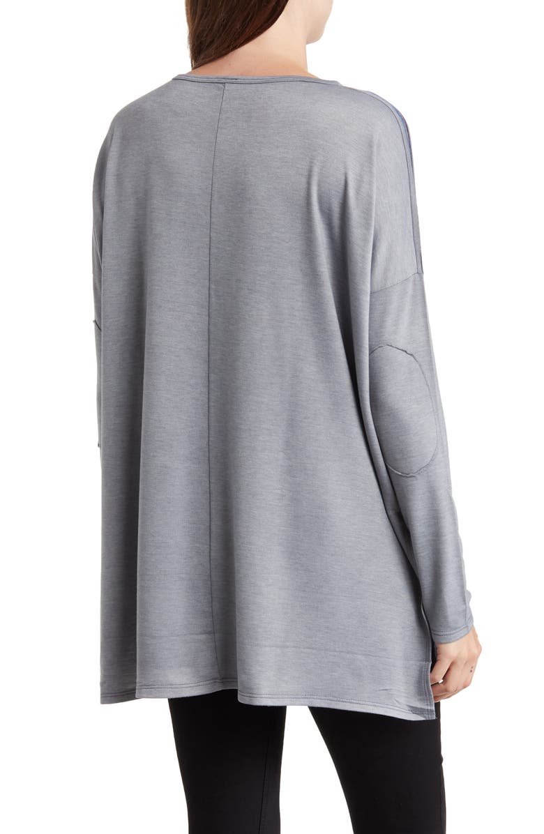 GO COUTURE Asymmetric Dolman Sweater, Alternate, color, Blue Perennial