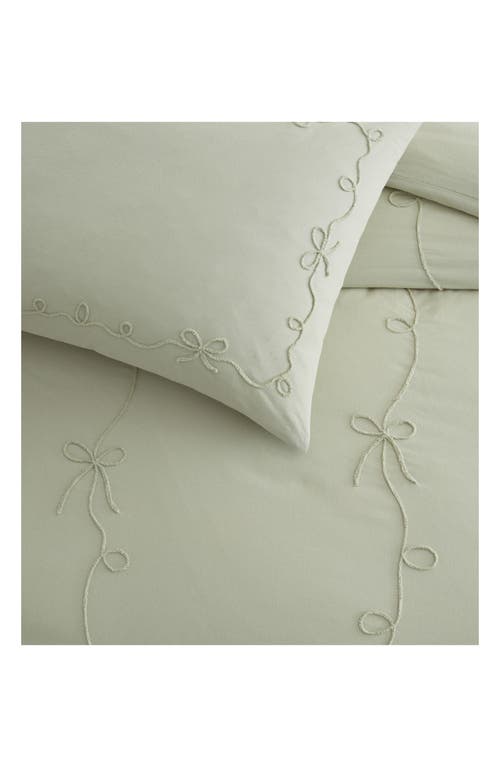 Peri Home Sasha Bows Comforter & Sham Set In Green