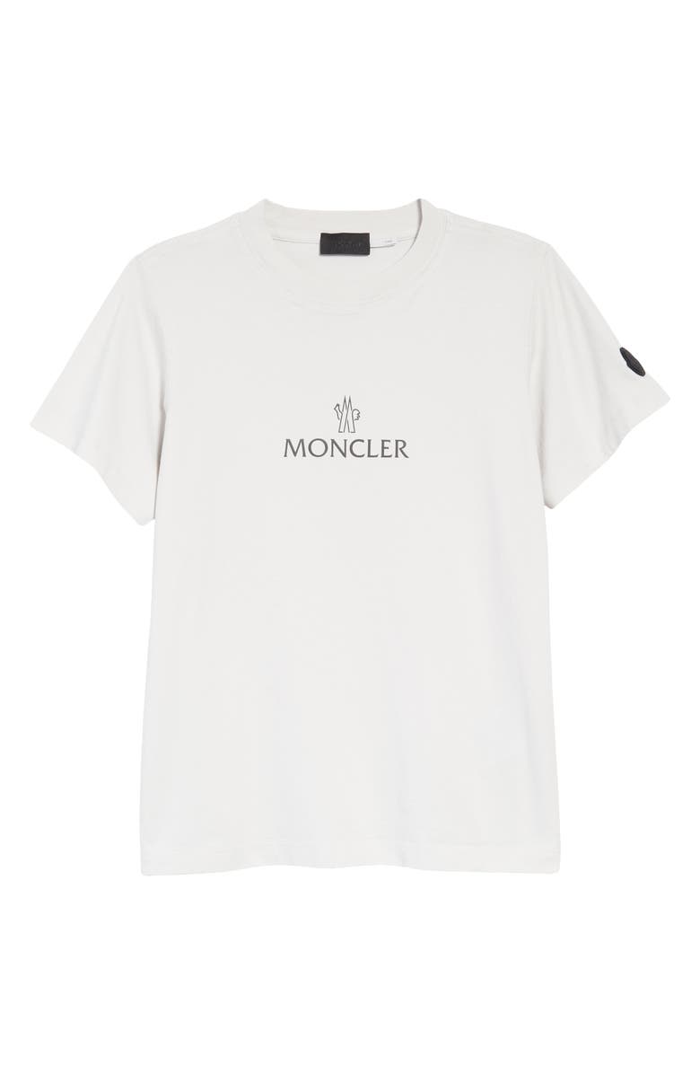 Moncler Logo Cotton Graphic Tee, Alternate, color,