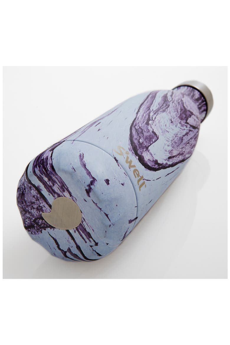 'The Wood Collection - Lily Wood' Insulated Stainless Steel Water Bottle, Alternate, color, LILY WOOD