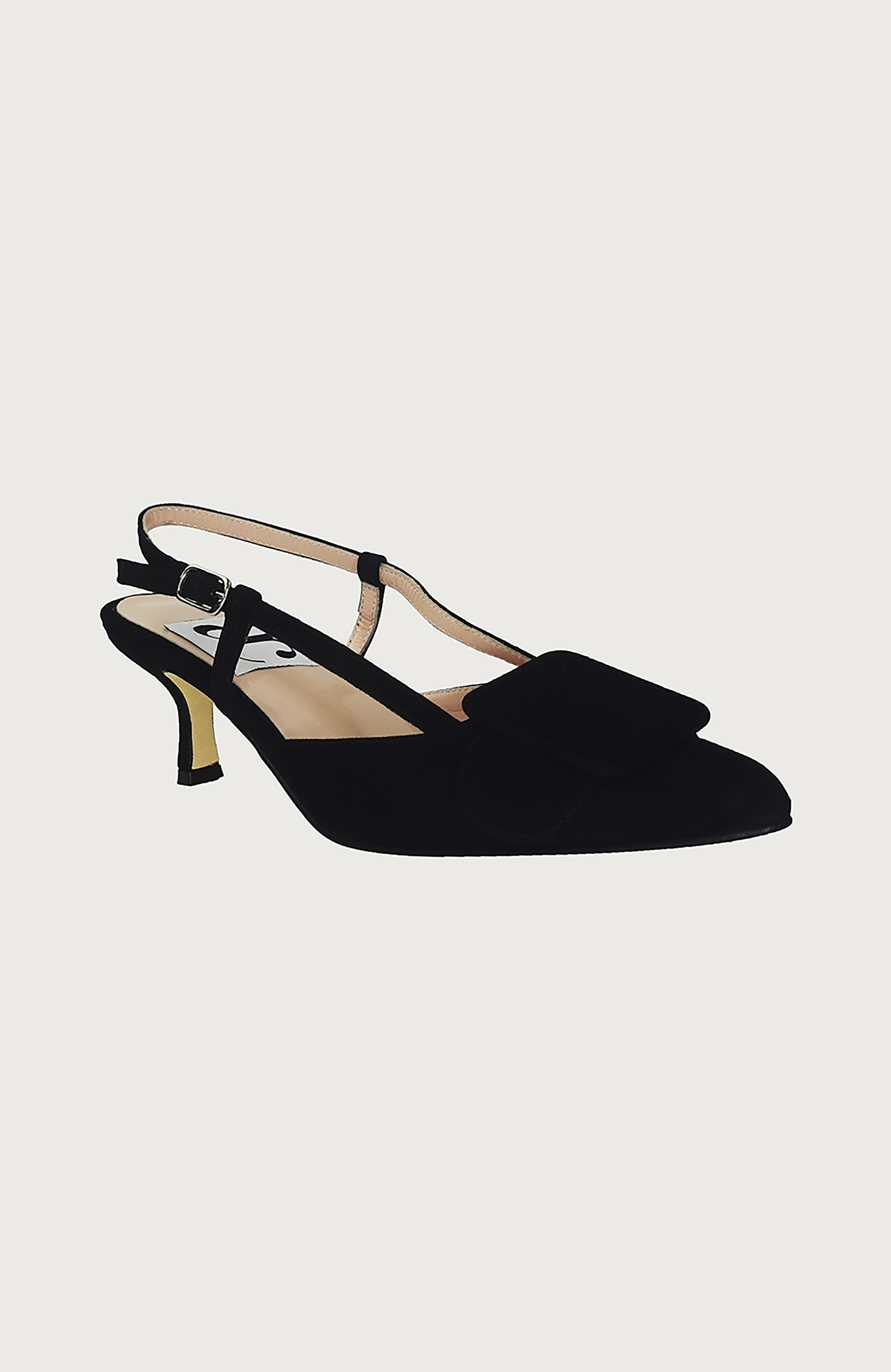 Mia Slingback Kitten Heel, Alternate, color, Black Suede