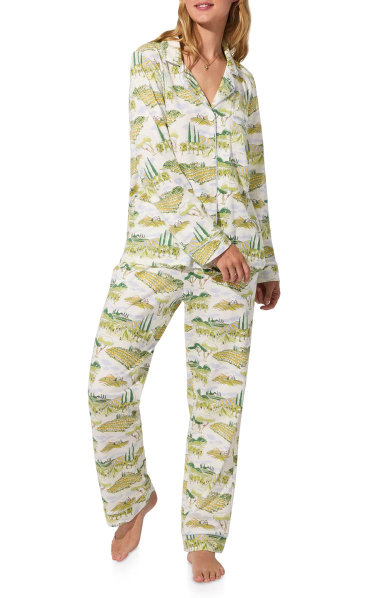 BedHead Pajamas Print Jersey Pajamas, Main, color,