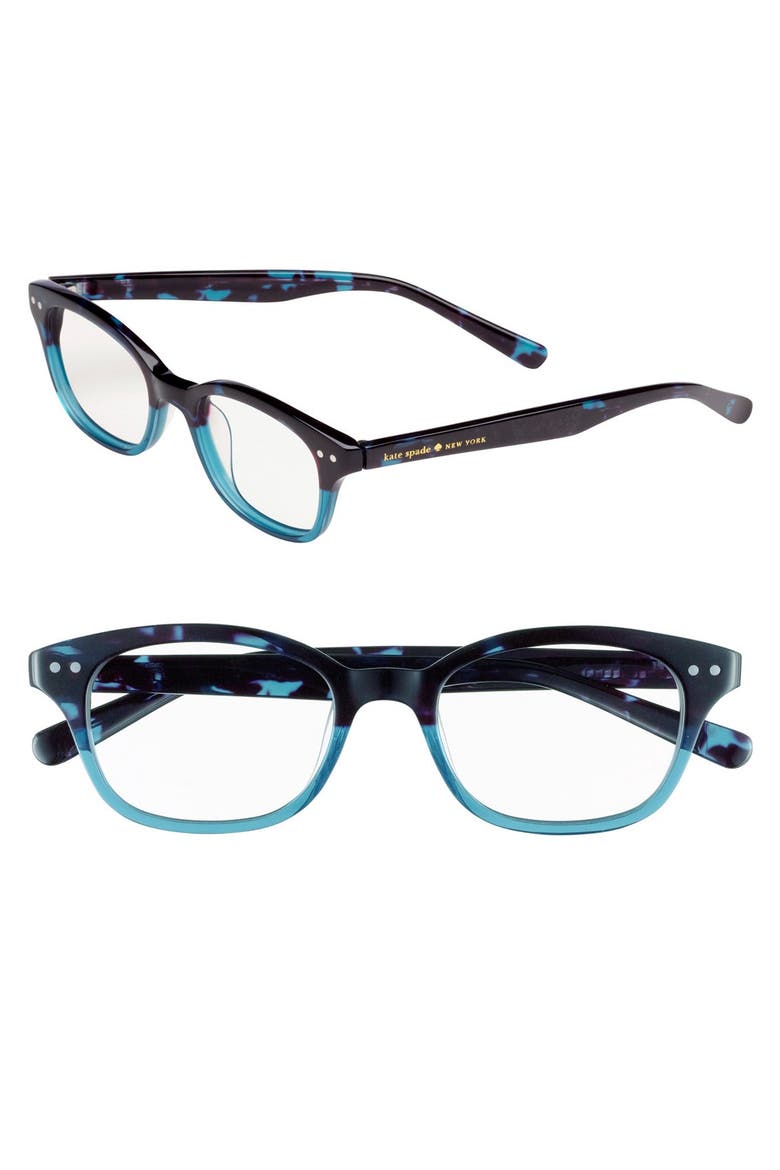 new york rebecca 49mm reading glasses, Main, color, SKY BLUE TORTOISE