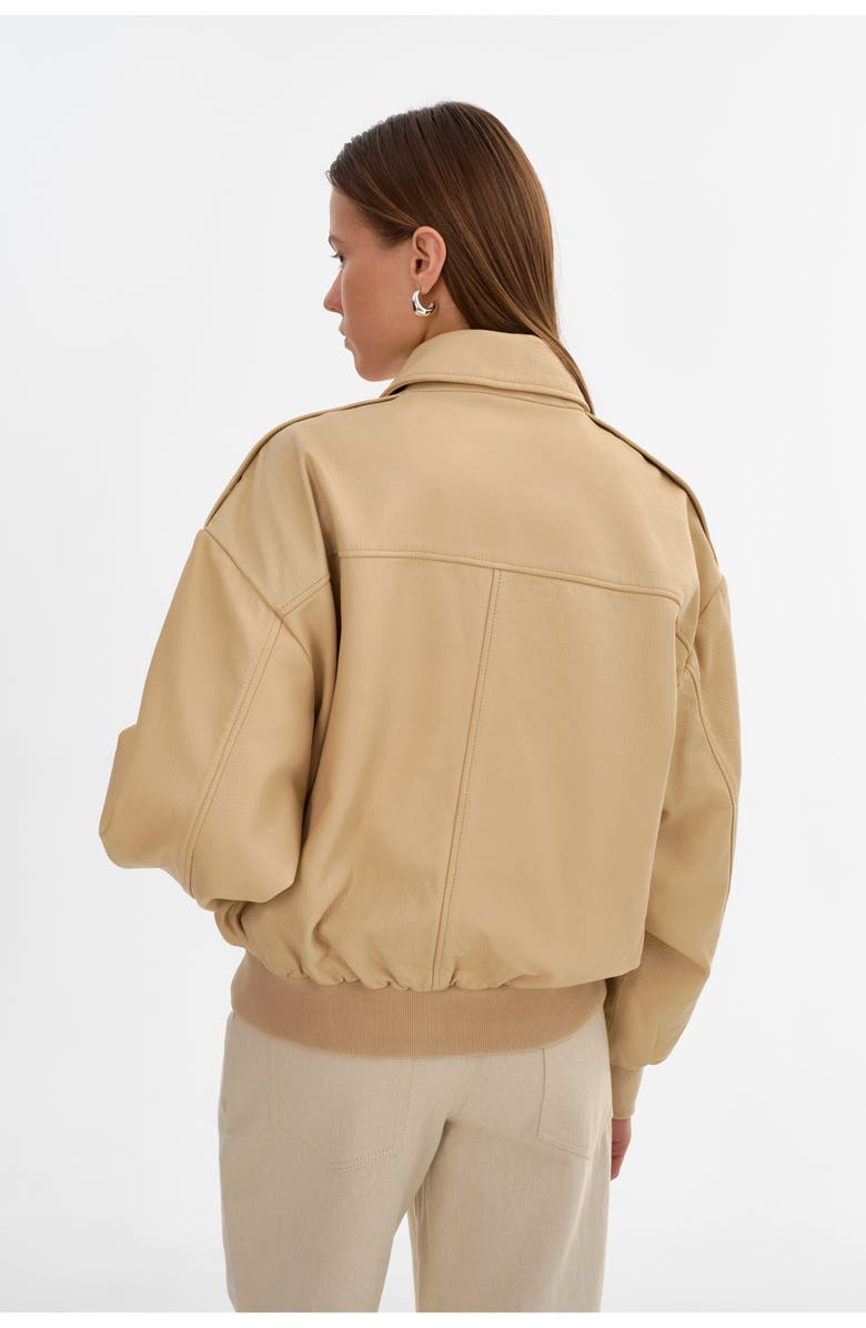 LAMARQUE Trevanna | Leather Bomber Jacket, Alternate, color, Blond