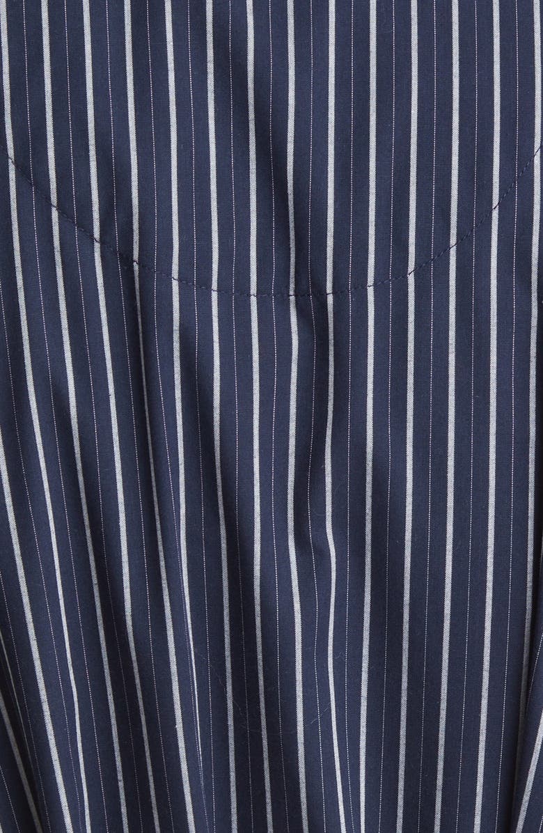 Majestic International Sunset Blues Stripe Robe, Alternate, color, Dark Navy