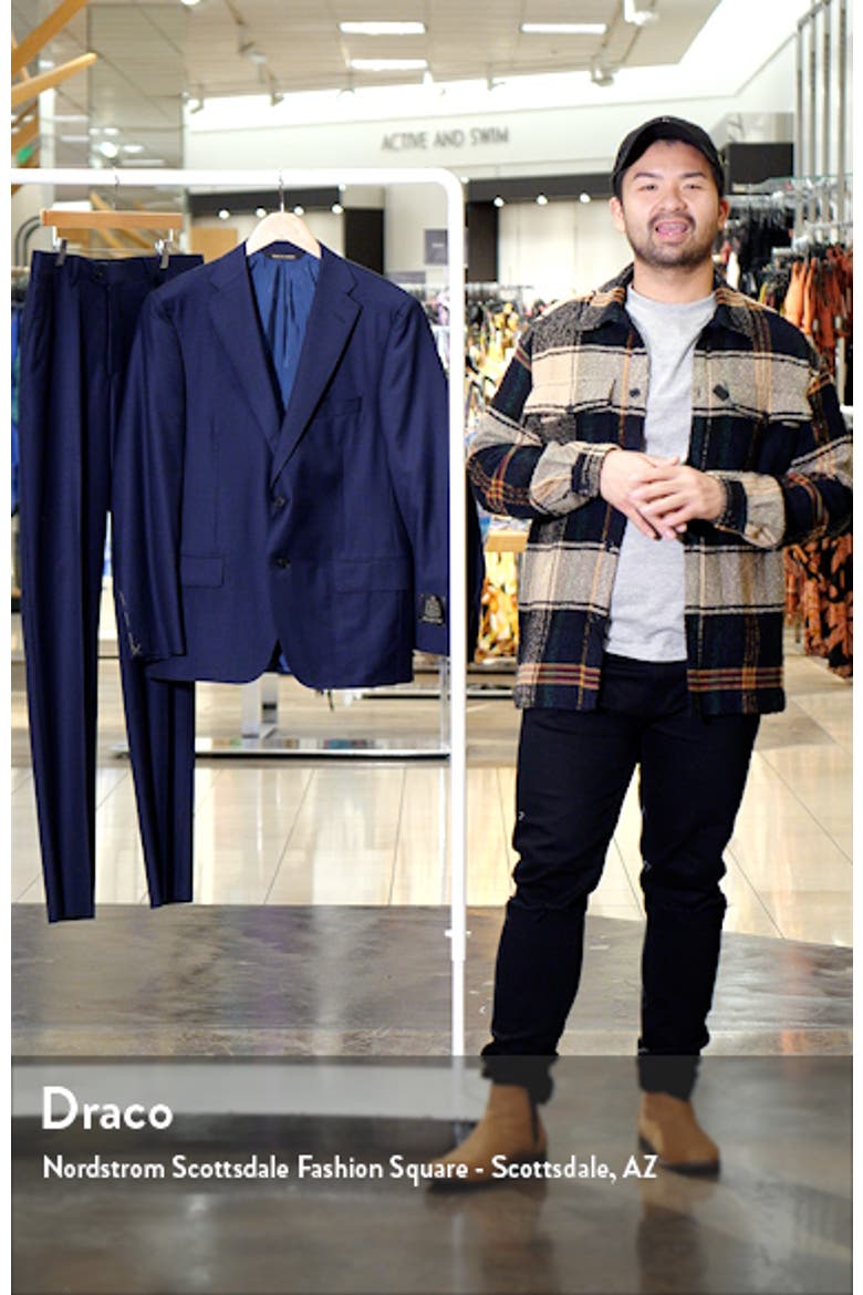 Infinity Sharkskin Classic Fit Wool Suit video