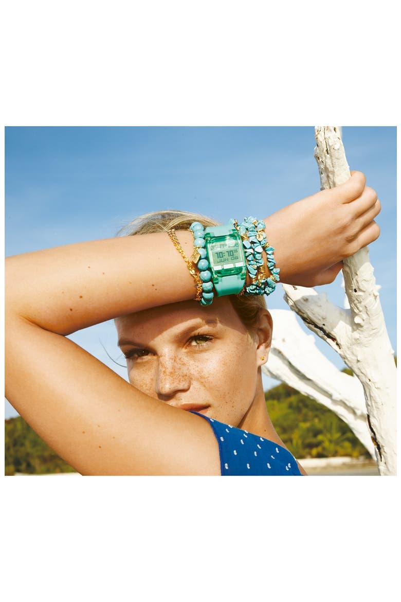Stone Stretch Bracelets, Alternate, color, CORAL