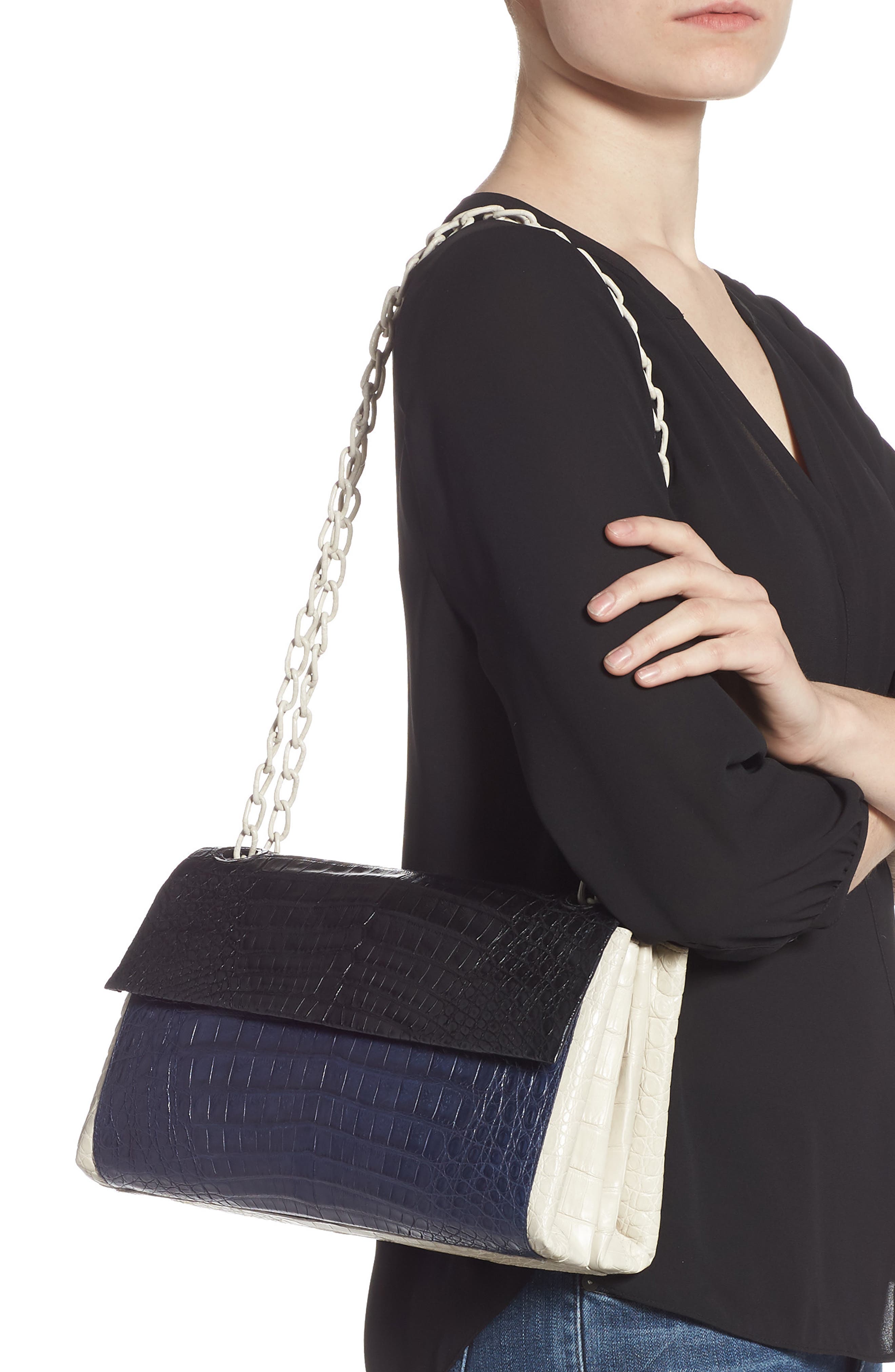 Nancy Gonzalez Medium Madison Genuine Crocodile Shoulder Bag (Women ...