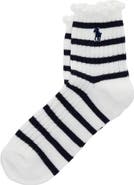 Polo Ralph Lauren Lettuce Edge Cotton Blend Quarter Socks