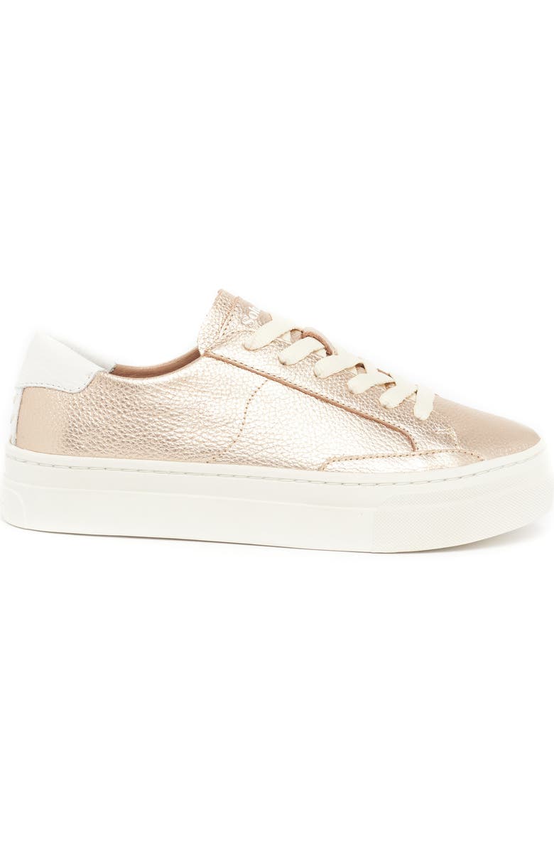 Soludos Ibiza Platform Sneaker, Alternate, color, Rose Metallic