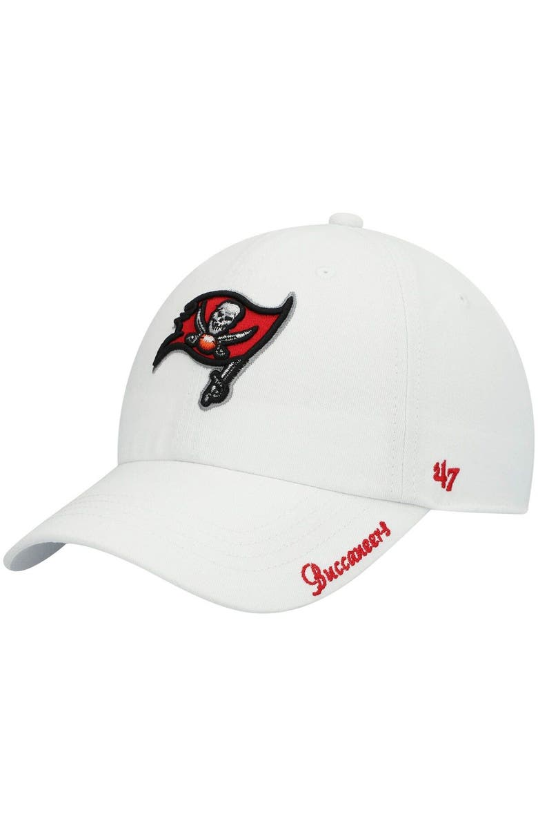 '47 Women's '47 White Tampa Bay Buccaneers Miata Clean Up Logo Adjustable Hat, Main, color, White