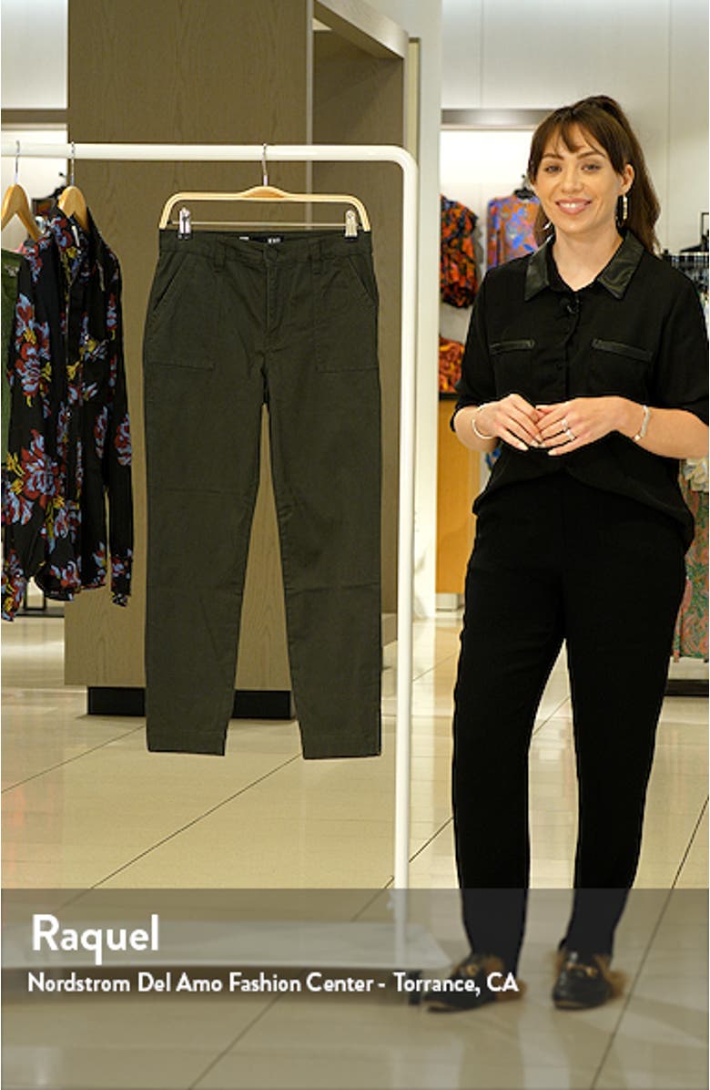 Chris High Waist Ankle Slim Straight Leg Pants, sales video thumbnail