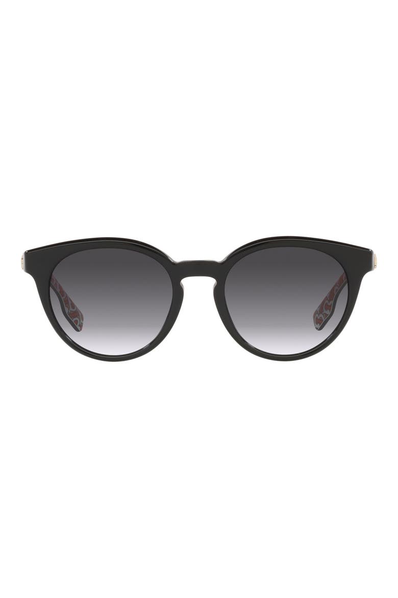 Phantos 52mm Sunglasses, Main, color, BLACK/ GREY GRADIENT
