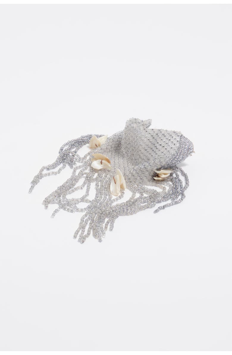 Bimba y Lola Mother-Of-Pearl Tassel Bracelet, Main, color, Silver
