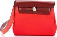 Pre-Owned Hermes Herbag Zip Toile and Leather 20