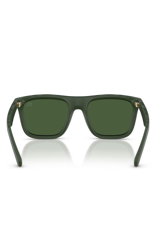 Burberry 55mm Square Sunglasses In Matte Green/dark Green