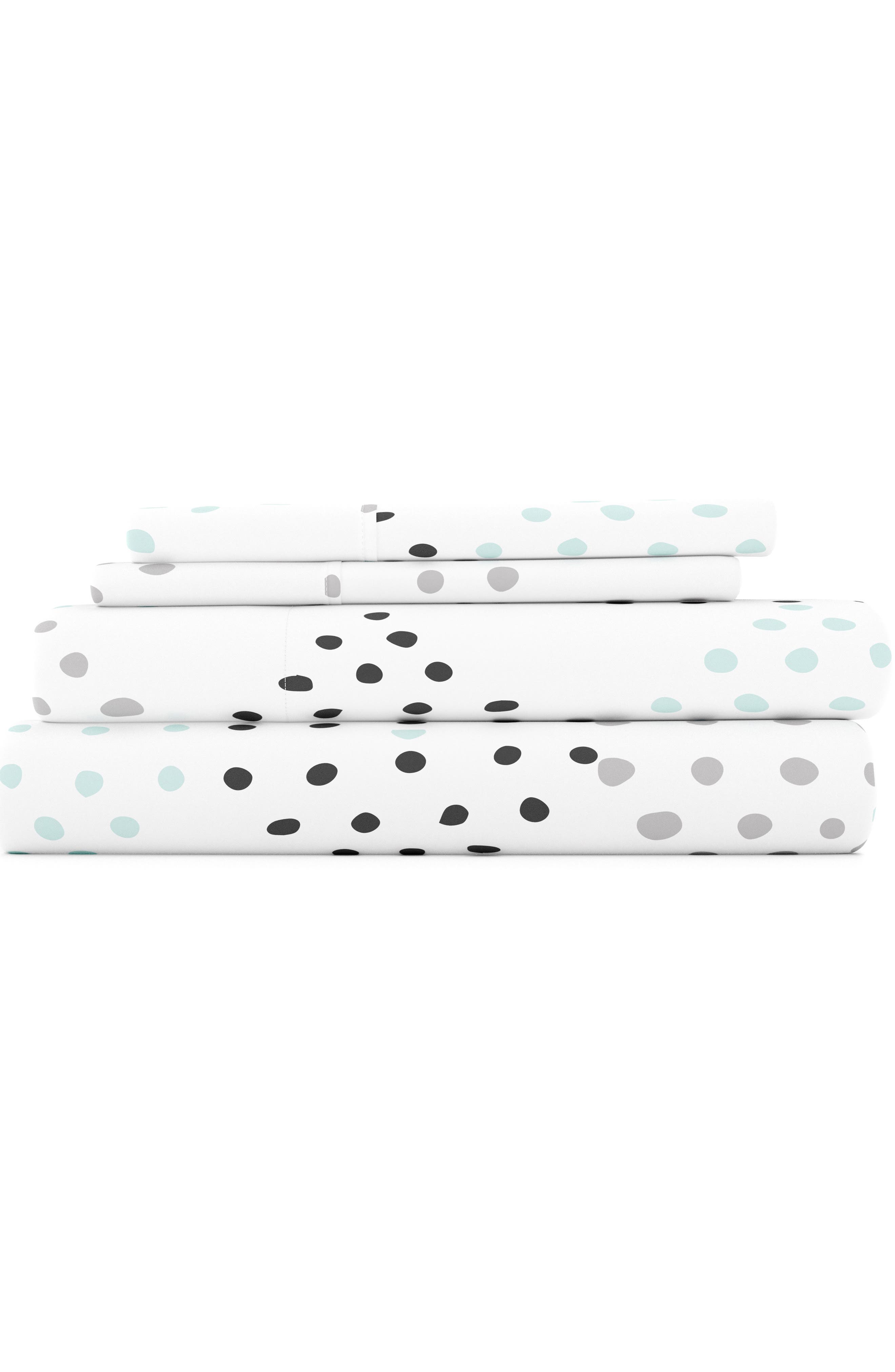 HOMESPUN HOME SPUN Premium Ultra Soft Trio Pattern 4-Piece Bed Sheets Set