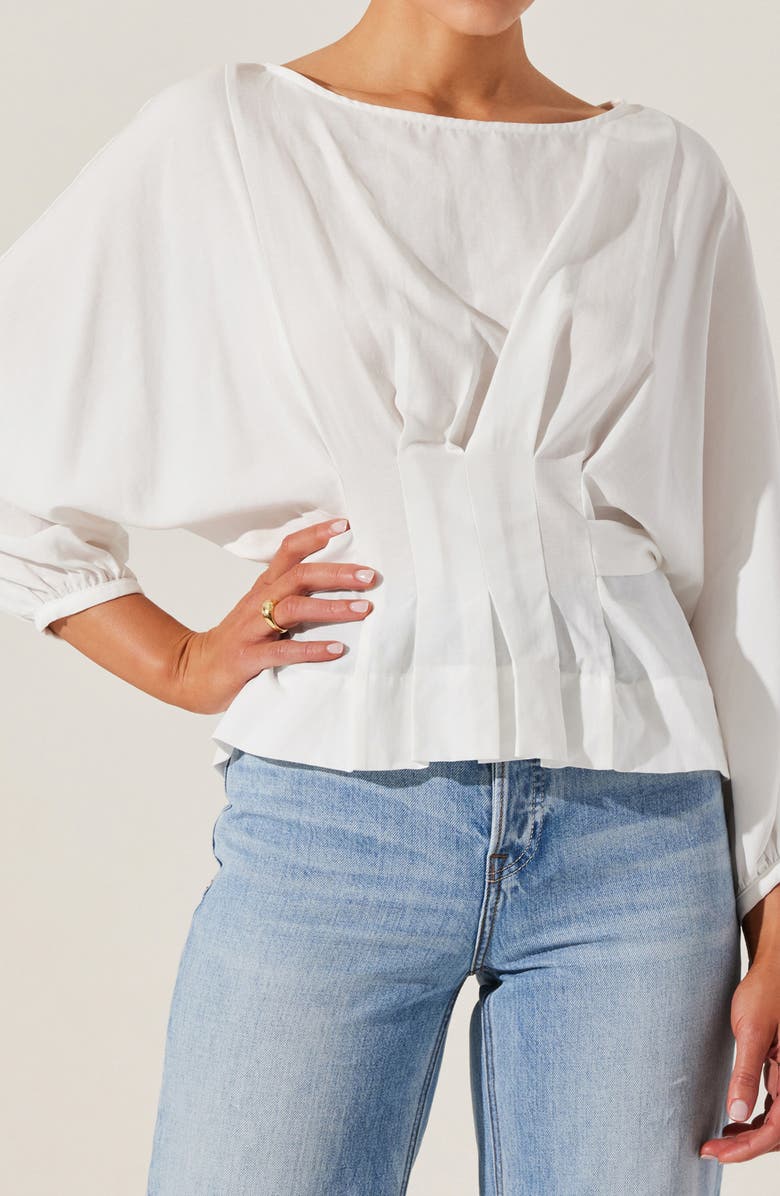 ASTR the Label Ciara Pleated Top, Alternate, color, 
