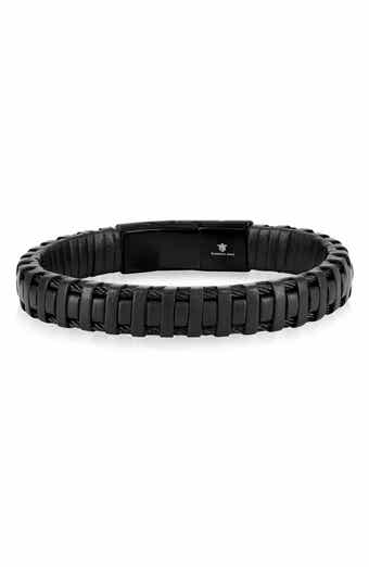 Men's Leather Wrapped Bracelet