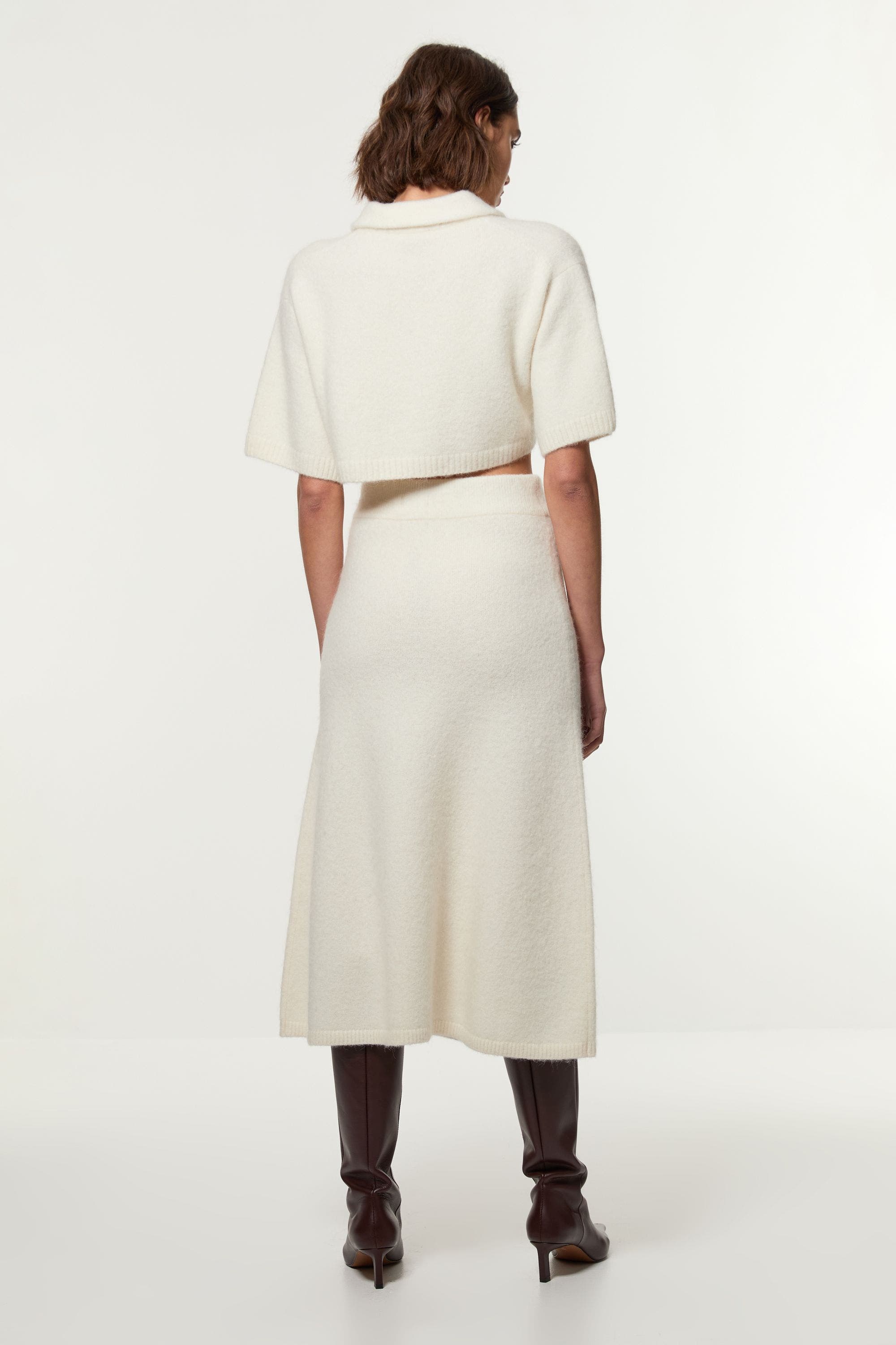 Karen Millen Alpaca Wool Fluffy Full Knit Skirt (Women) | Nordstrom
