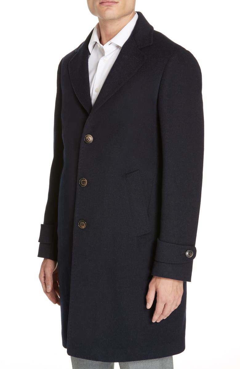 Eleventy Trim Fit Wool & Cashmere Car Coat, Alternate, color,