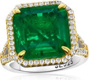 SUZY LEVIAN Gala Cubic Zirconia Halo Engagement Ring