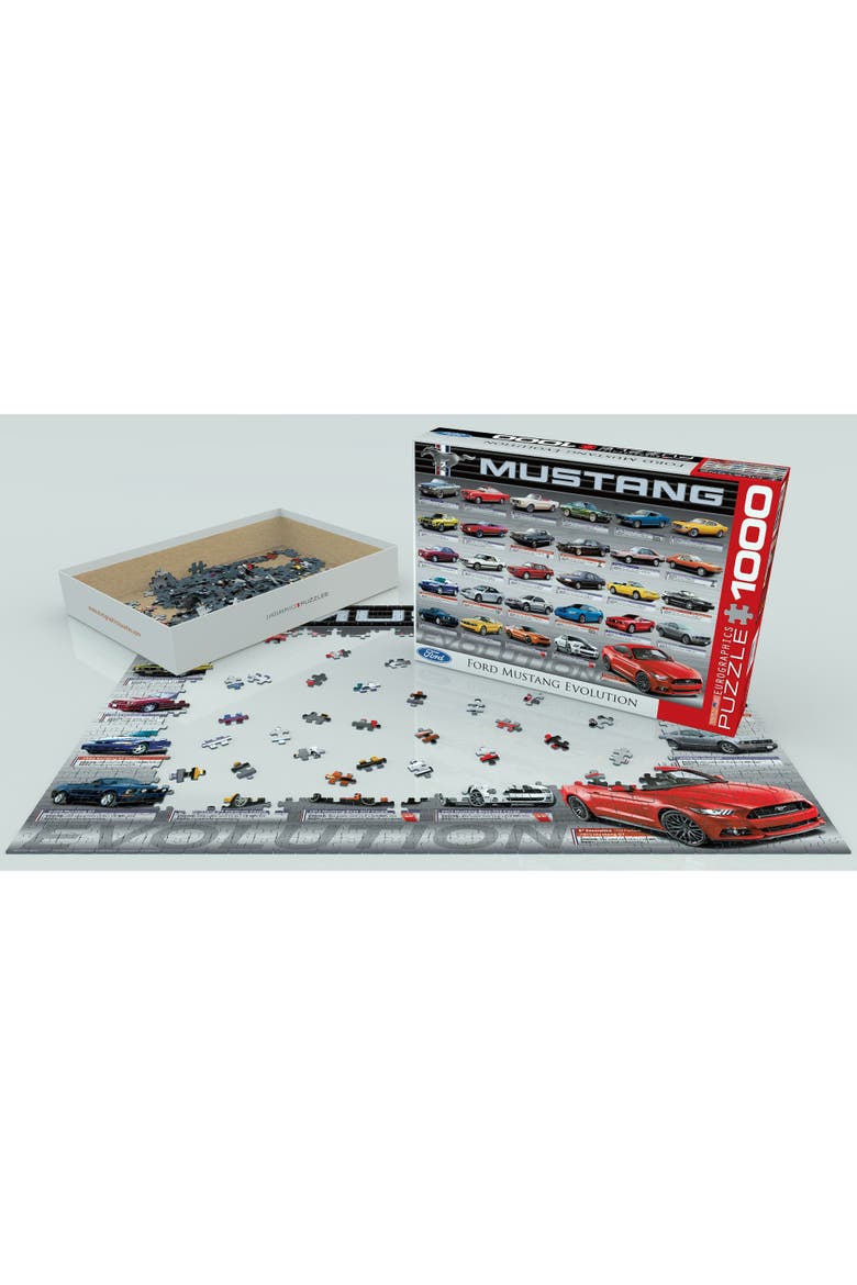 Ford Mustang Evolution 50th Anniversary Puzzle, 1000 Pieces, Alternate, color, Multicolored