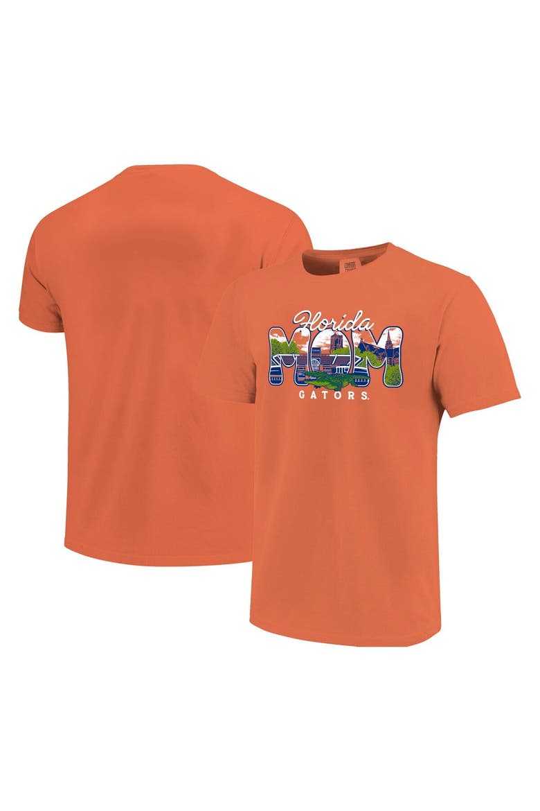 Women's  Orange Florida Gators Comfort Colors Campus Drawing Mom T-Shirt, Main, color, Orange