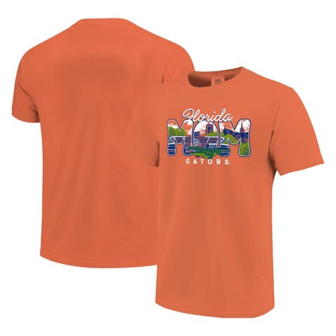 Women's  Orange Florida Gators Comfort Colors Campus Drawing Mom T-Shirt