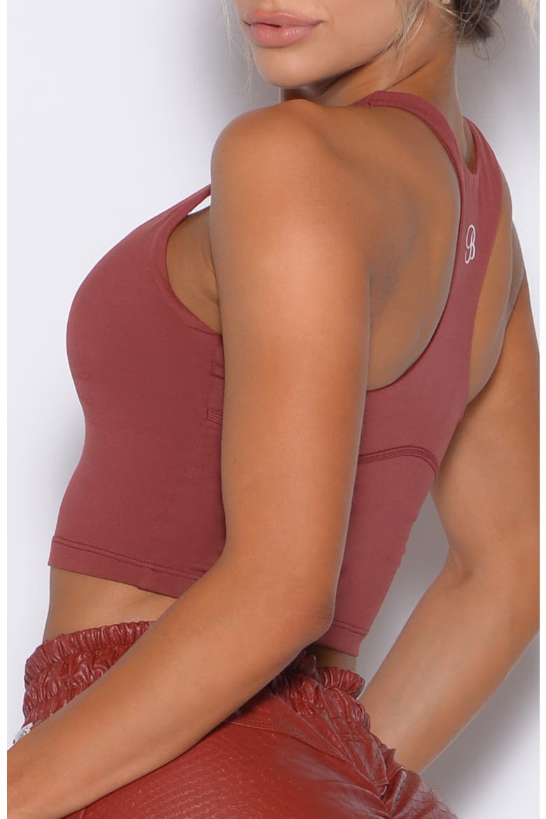 Sugar Tank Bra, Alternate, color, Brick Red
