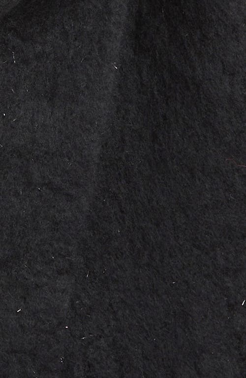 Treasure & Bond Cozy Sparkle Fringe Scarf In Black